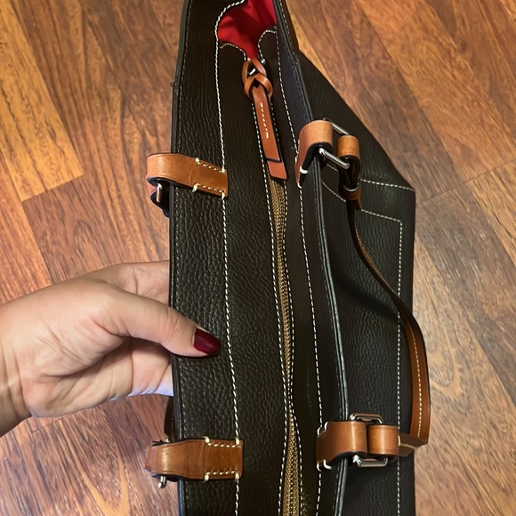 Dooney & Bourke Chocolate Pebble Tote-Medium - Picture 8 of 8